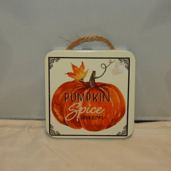 Pumpkin spice season metal sign - Picture 3 of 4